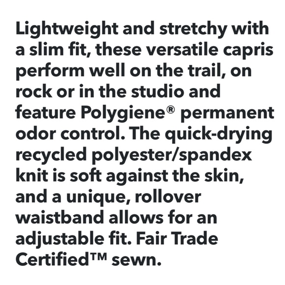 Patagonia | Trail Beta Eco Rollover Waist Capri's - Picture 14 of 15